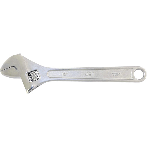 AW-10 Adjustable Wrench, 10" L, 1-1/4" Max Width, Chrome Action Paper