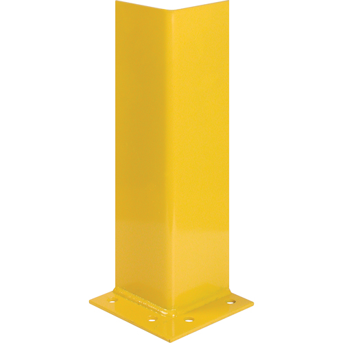 Protecteurs pour montants, Acier, 7" la x 7" p x 12" h, Jaune s&eacute;curit&eacute; OSHA Action Paper