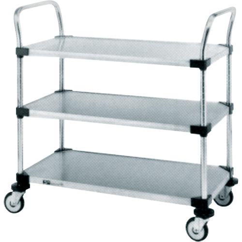 Standard-Duty Utility Carts, 3 Tiers, 18" W x 39" H x 30" D, 500 lbs. Capacity Action Paper