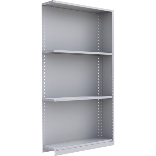Interlok Shelving Unit, Steel, Boltless, 450 lbs. Capacity, 48" W x 88" H x 24" D Action Paper