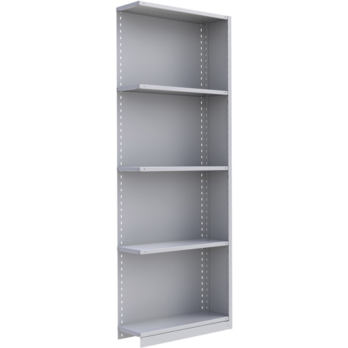 Interlok Shelving Unit, Steel, Boltless, 800 lbs. Capacity, 36" W x 100" H x 24" D Action Paper
