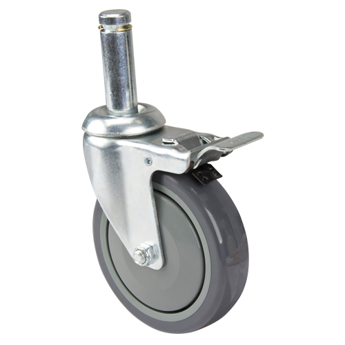 Roulette pour &eacute;tag&egrave;re en treillis chromat&eacute; Action Paper