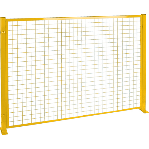 Protecteur de p&eacute;rim&egrave;tre de style treillis, 4' h x 8' la, Jaune Action Paper