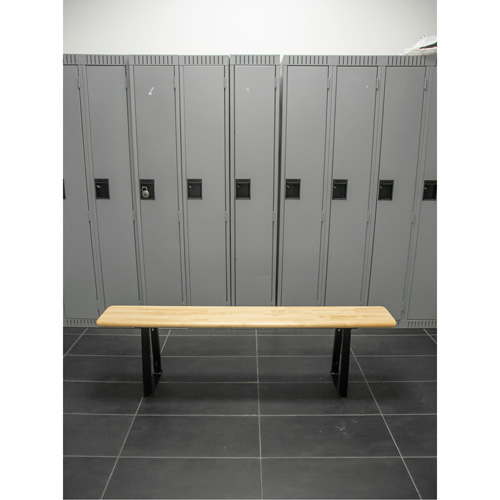 Banc pour vestiaire, Bois, 48" lo x 9-1/4" la x 16-1/2" h Action Paper
