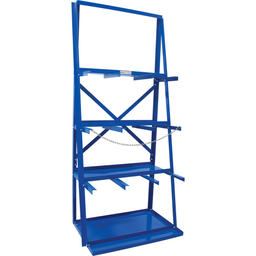 Bar Storage Rack, Vertical, 3 Levels, 36" W x 24" D x 84" H, 3000 lbs. Cap. Action Paper