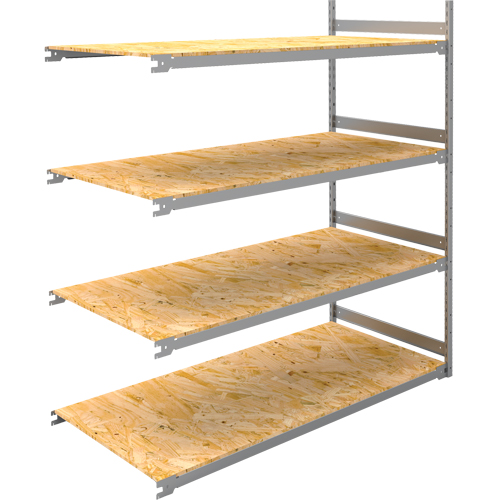 Wide Span Record Storage Shelving, Steel, 4 Shelves, 72" W x 32" D x 84" H, Add-On Kit Action Paper