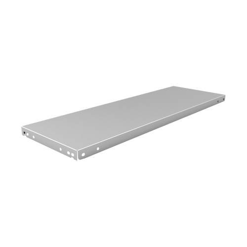 Slotted Angle Shelf, Galvanized Steel, 36" W x 12" D Action Paper