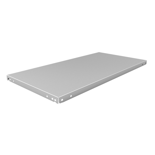 Slotted Angle Shelf, Galvanized Steel, 36" W x 18" D Action Paper