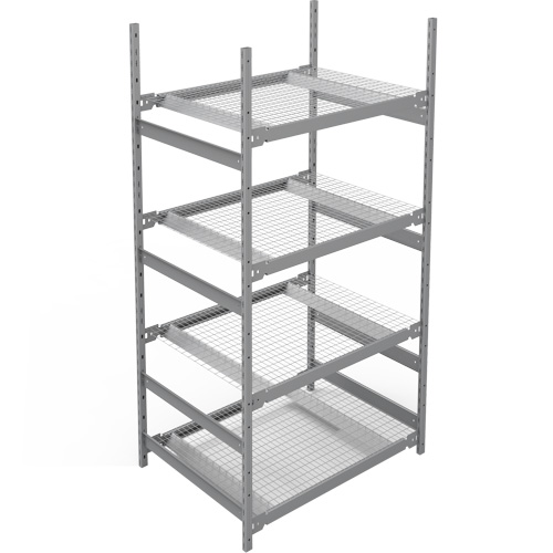 Wide Span Storage Shelving, Boltless, 1340 lbs. Capacity, 42" W x 84" H x 32" D Action Paper