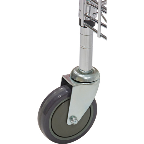 Chariot de s&eacute;curit&eacute;, Chrom&eacute;, 60" x 69" x 24", Capacit&eacute; 500 lb Action Paper