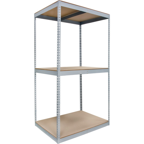 Heavy-Duty Shelving, Steel, Boltless, 750 lbs. Capacity, 72" W x 84" H x 24" D Action Paper