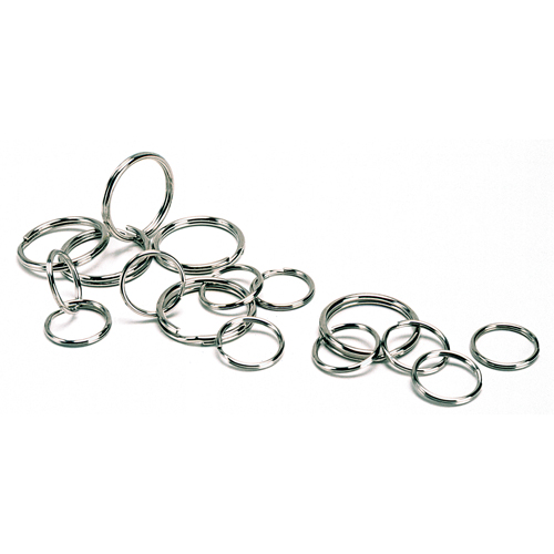 Split Key Rings, 2", Steel Action Paper