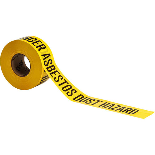 Ruban pour barricade, Anglais, 3" la x 200' lo, 3 mils, Noir sur jaune Action Paper
