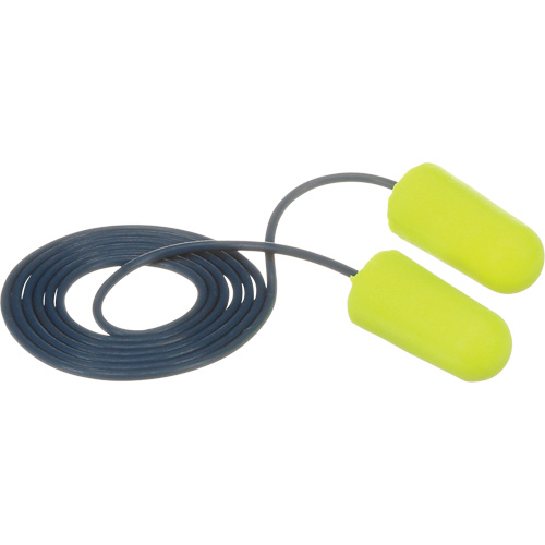 Bouchons d'oreilles d&eacute;tectables E-A-Rsoft, Avec cordon, R&eacute;gulier, Vrac - Sac en poly, NRR dB 32 Action Paper