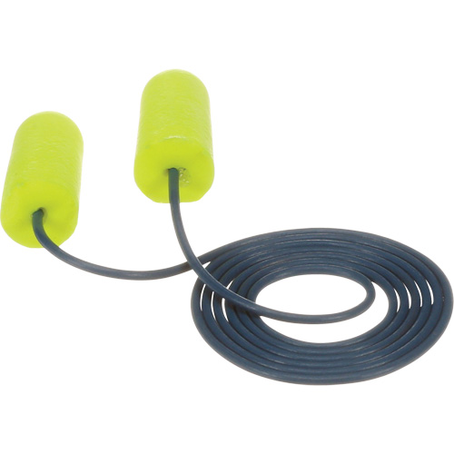Bouchons d'oreilles d&eacute;tectables E-A-Rsoft, Avec cordon, R&eacute;gulier, Vrac - Sac en poly, NRR dB 32 Action Paper