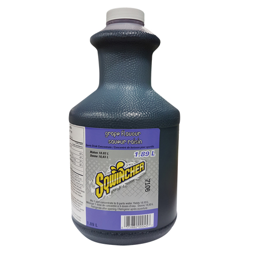 Sqwincher&reg; Rehydration Drink, Concentrate, Grape Action Paper
