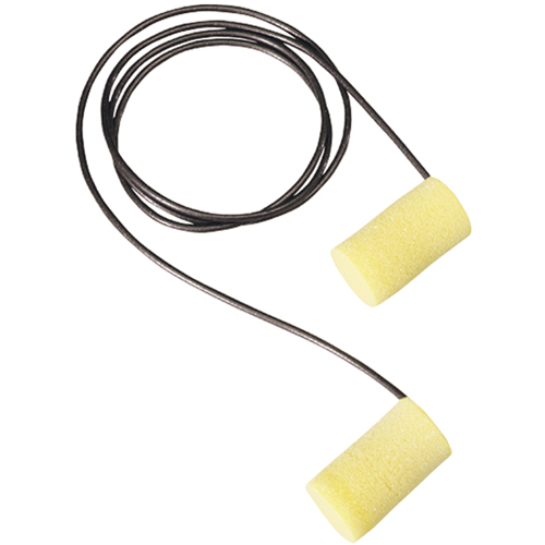 Bouchons d'oreilles m&eacute;talis&eacute; E-A-R Classic Plus de 3M, Avec cordon, Grand, Vrac - Sac en poly, NRR dB 33 Action Paper