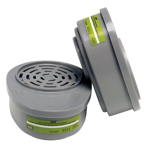 Cartouches pour respirateurs Advantage, Cartouche gaz/vapeur, Gaz multiples/Vapeur organique Action Paper