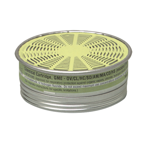 Comfo&reg; Respirator Cartridges, Gas/Vapour Cartridge, Multi Gas/Organic Vapour Action Paper