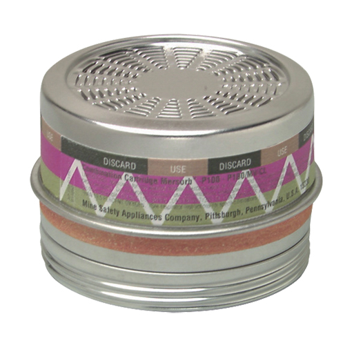 Cartouches pour respirateurs Comfo, Cartouche gaz/vapeur, Vapeurs organiques/P100 Action Paper