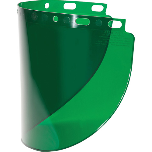 Fibre-Metal&reg; Wideview Faceshield Visor, Propionate, Green Tint Action Paper