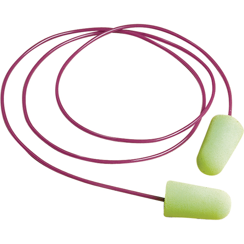 Bouchons d'oreilles en mousse Pura-Fit, Vrac - Boîte, Avec cordon Action Paper
