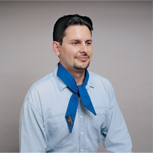 Serviette refroidissante standard, Bleu Action Paper