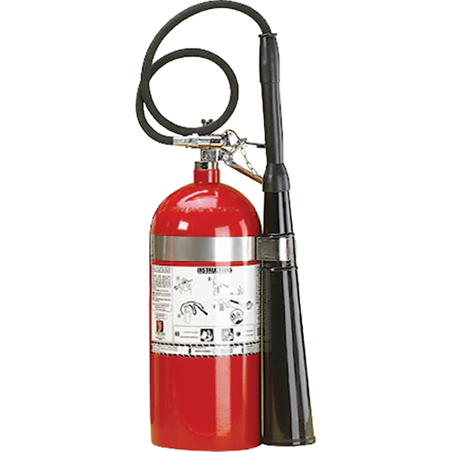 Aluminum Cylinder Carbon Dioxide (CO2) Fire Extinguishers, BC, 10 lbs. Capacity Action Paper