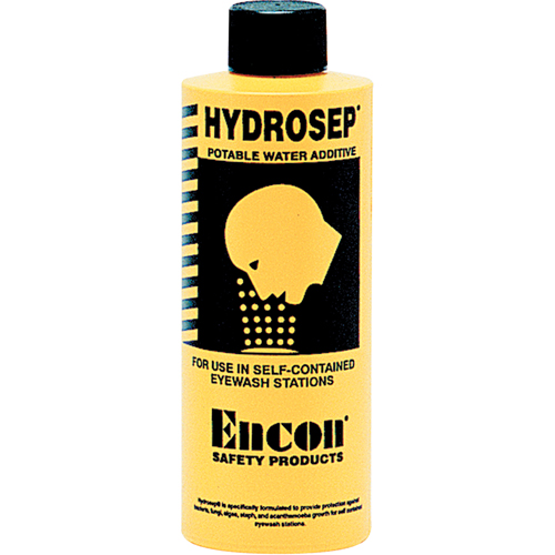 Hydrosep&reg; Water Treatment Additive for Self-Contained Pressurized Eyewash Station, 8 oz. Action Paper