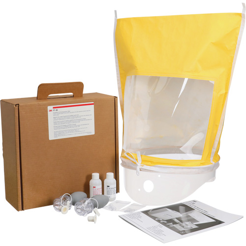 FT-10 Fit Test Kit with Testing Solution, Qualitative, Sweet Testing Solution Action Paper