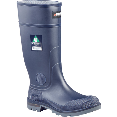 Bully Boots, Rubber, Steel Toe, Size 7 Action Paper