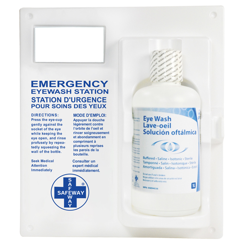 Eyewash Station - Single Station With Eyewash Solution Action Paper