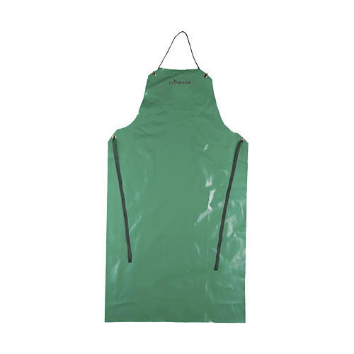 A43 48 CA-43&reg; FR Apron, Polyester/PVC, 29" L x 48" W, Green Action Paper