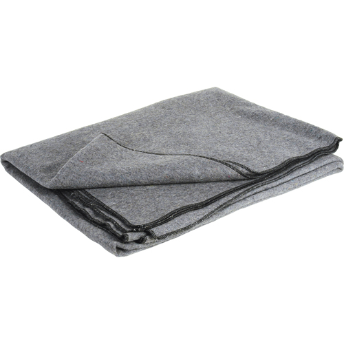 Flame-Resistant Wool Blanket, Wool, 84"L x 66"W Action Paper