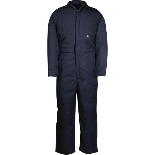 Insulated Coveralls, Men's, Navy Blue, Size Medium Action Paper