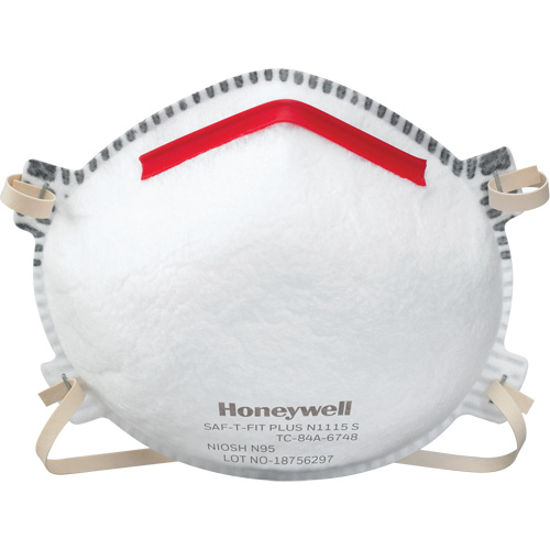 Saf-T-Fit&reg; Plus N1115 Particulate Respirators, N95, NIOSH Certified, Small Action Paper