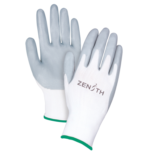Gants l&eacute;gers enduits et respirants, 8/Moyen, R&ecirc;vetement Mousse de nitrile, Calibre 13, Enveloppe en Polyester Action Paper