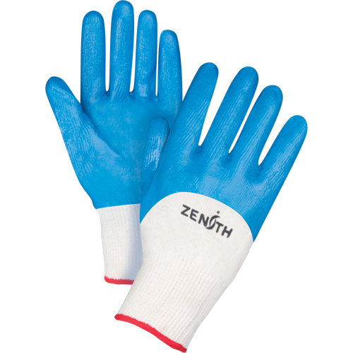 Gants enduits et tricot&eacute;s sans coutures de poids moyen, 7/Petit, R&ecirc;vetement Nitrile, Calibre 13, Enveloppe en Coton Action Paper