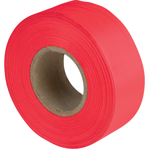 Rubans pour signalisation, 1,2" la x 300' lo, Rouge Action Paper