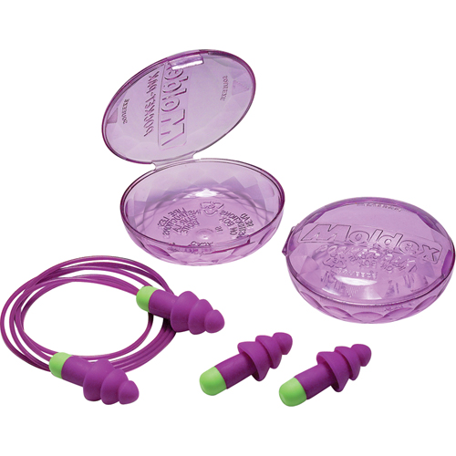 Bouchons d'oreilles r&eacute;utilisables Rockets, Avec cordon, Vrac - &eacute;tui en plastique, 27 dB NRR, Taille unique Action Paper