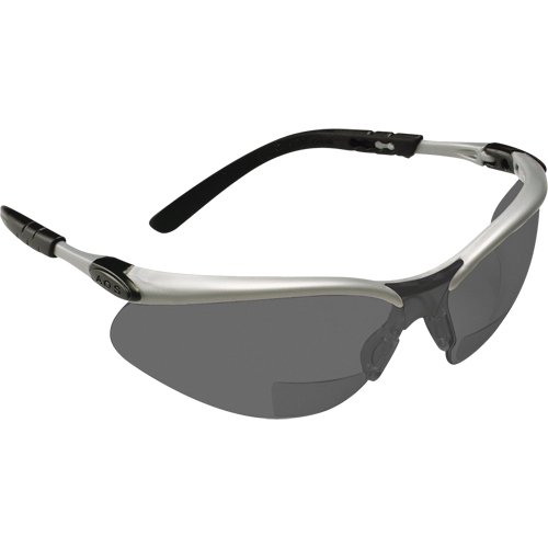 BX Reader Safety Glasses, Anti-Fog, Grey/Smoke, 2.5 Diopter Action Paper