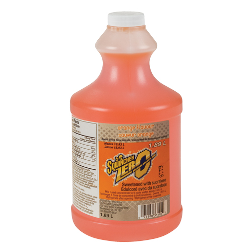 Sqwincher&reg; ZERO&reg; Rehydration Drink, Concentrate, Orange Action Paper
