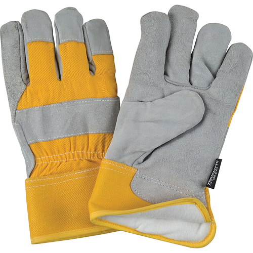 Superior Warmth Winter-Lined Fitters Gloves, Medium, Split Cowhide Palm, Thinsulate Inner Lining Action Paper