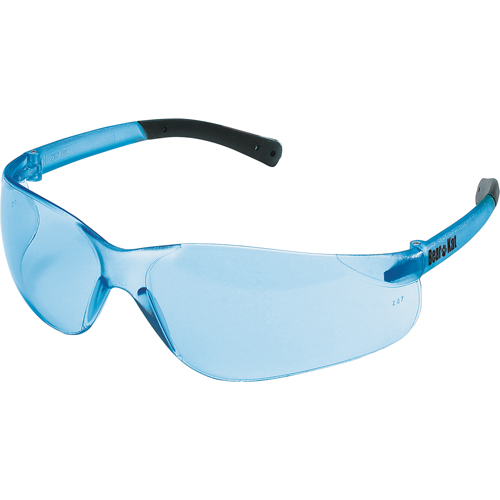 Lunettes de s&eacute;curit&eacute; BEARKAT, Lentille Bleu, Anti-&eacute;gratignures, ANSI Z87+/R&eacute;pond ou surpasse la norme CSA Z94.3 Action Paper