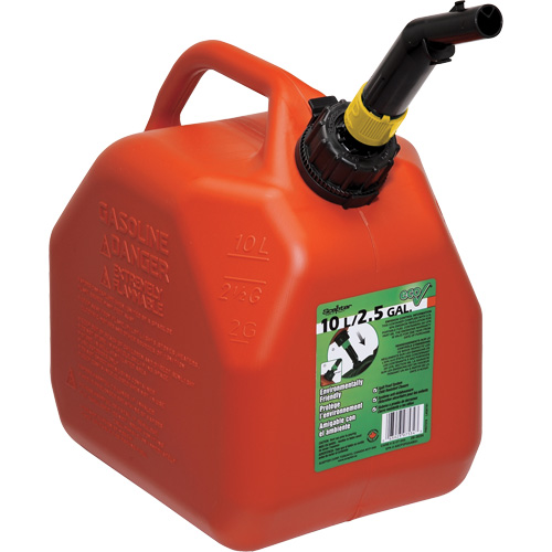 Eco&reg; Gas Cans, 2.5 US gal./9.46 L, Red, CSA Compliant/ULC Action Paper