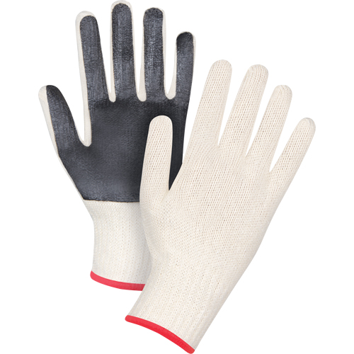 Gants en tricot &agrave; paume enduite, Poly/coton, Un c&ocirc;t&eacute;, Calibre 7, Petit Action Paper