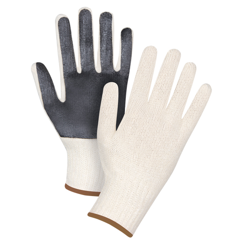 Gants en tricot &agrave; paume enduite, Poly/coton, Un c&ocirc;t&eacute;, Calibre 7, Grand Action Paper