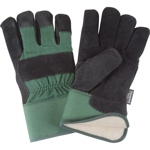 Gants d'ajusteur doubl&eacute;s pour l'hiver &agrave; chaleur sup&eacute;rieure, 2T-Grand, Paume en Cuir de vache refendu, Doublure en Thinsulate Action Paper