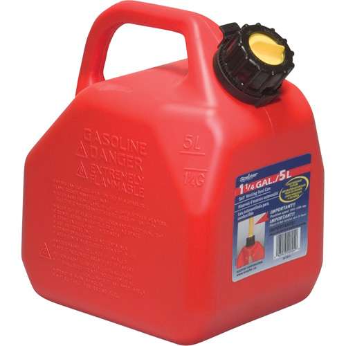 Jerry Cans, 1.25 US gal./5 L, Red, CSA Compliant/ULC Action Paper