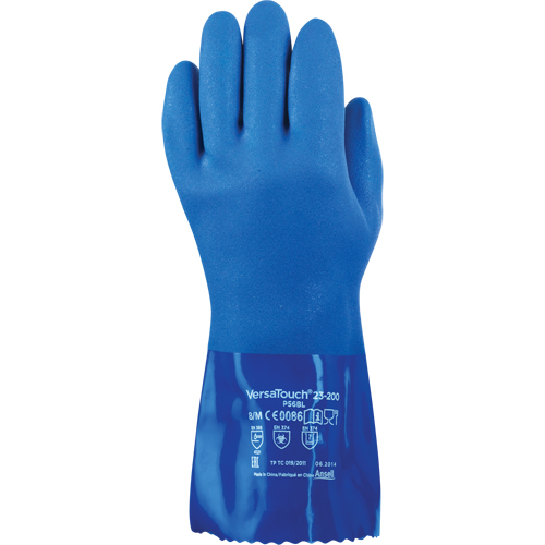 P56BL Insulator Gloves, Size Medium/8, 12" L, PVC Action Paper